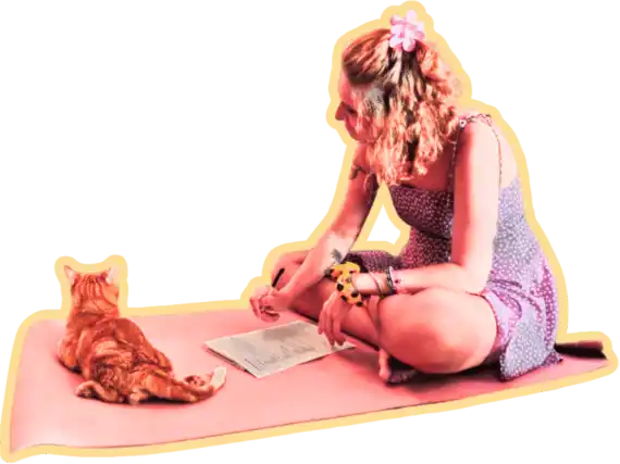 Desiré es la mente inquieta detrás de Mundo Gati, un proyecto que ha evolucionado para convertirse en un lugar único donde se cruzan el bienestar felino, la cultura y la creatividad